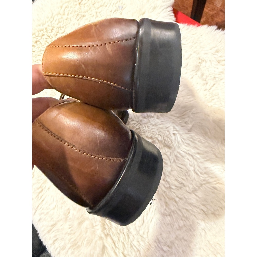 Giorgio Brutini Mens Tan Leather Derby Dress Shoes Memory Tech Comfort 11.5M - Picture 6 of 9